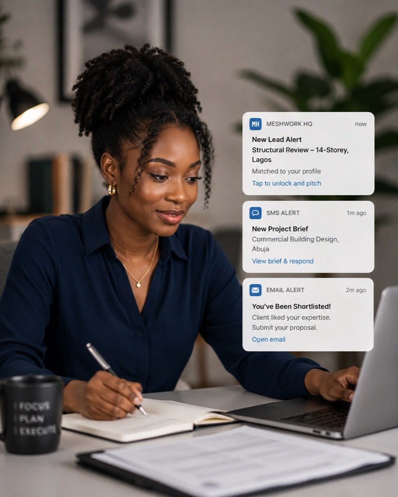 A professional reviewing matched briefs